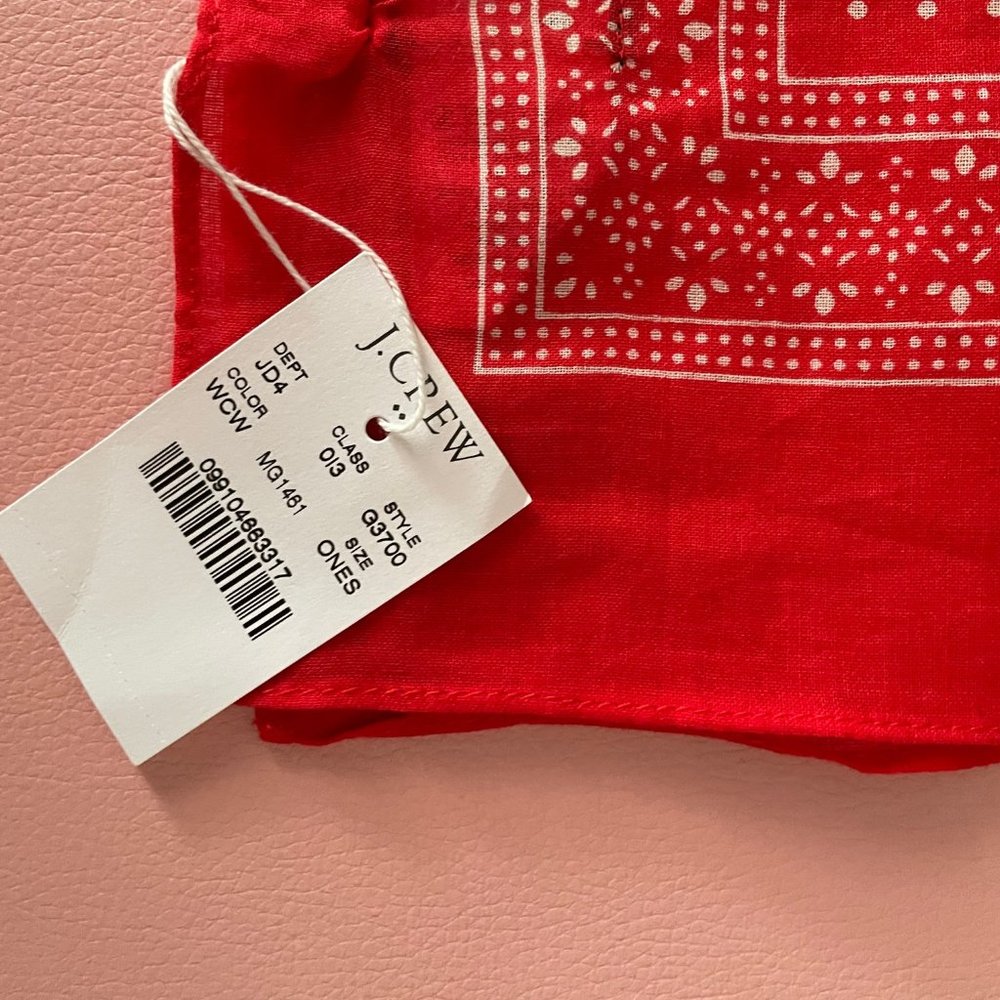 NWT Jcrew Red Handkerchief